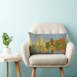 Regatta at Argenteuil by Claude Monet Lumbar Cushion<br><div class="desc">Regatta at Argenteuil (1872) by Claude Monet is a vintage impressionism fine art nautical painting. You can see the reflection of the sailboats in the lake water. A maritime seascape with a yacht or boat race on a sunny summer season day. About the artist: Claude Monet (1840-1926) was a founder...</div>