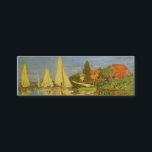 Regatta at Argenteuil by Claude Monet Mini Business Card<br><div class="desc">Regatta at Argenteuil (1872) by Claude Monet is a vintage impressionism fine art nautical painting. You can see the reflection of the sailboats in the lake water. A maritime seascape with a yacht or boat race on a sunny summer season day. About the artist: Claude Monet (1840-1926) was a founder...</div>