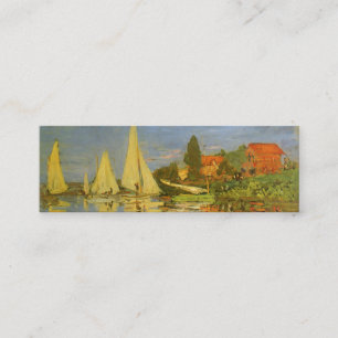Regatta at Argenteuil by Claude Monet Mini Business Card