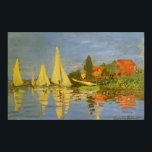 Regatta at Argenteuil by Claude Monet Poster<br><div class="desc">Regatta at Argenteuil (1872) by Claude Monet is a vintage impressionism fine art nautical painting. You can see the reflection of the sailboats in the lake water. A maritime seascape with a yacht or boat race on a sunny summer season day. About the artist: Claude Monet (1840-1926) was a founder...</div>