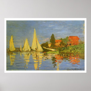 Regatta at Argenteuil by Claude Monet Poster