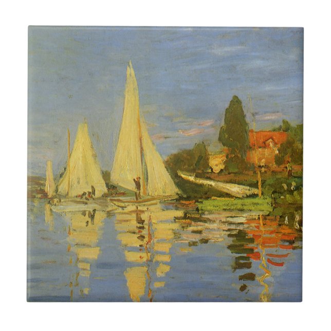 Regatta at Argenteuil by Claude Monet Tile (Front)