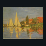 Regatta at Argenteuil by Claude Monet Wood Wall Art<br><div class="desc">Regatta at Argenteuil (1872) by Claude Monet is a vintage impressionism fine art nautical painting. You can see the reflection of the sailboats in the lake water. A maritime seascape with a yacht or boat race on a sunny summer season day. About the artist: Claude Monet (1840-1926) was a founder...</div>
