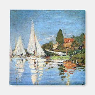Regatta At Argenteuil Claude Monet Magnet