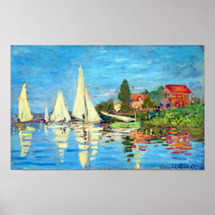 Regatta At Argenteuil, Claude Monet Poster