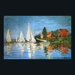 Regatta At Argenteuil, Claude Monet Print<br><div class="desc">"Regatta At Argenteuil" by French Impressionism artist,   Claude Monet (1840-1926). Claude Monet was one of the founders of French impressionism painting.</div>