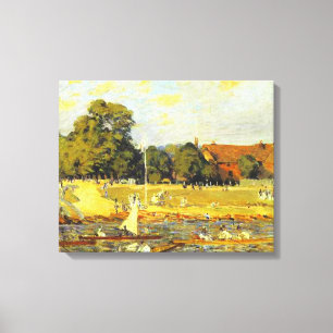 Regatta at Hampton Court Alfred Sisley Canvas Print