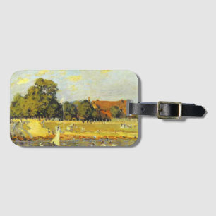 Regatta at Hampton Court Alfred Sisley Poster Luggage Tag