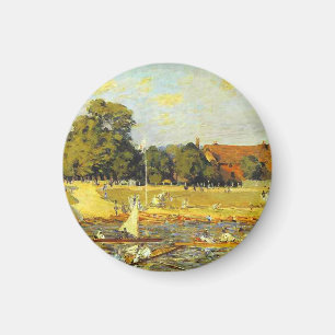 Regatta at Hampton Court Alfred Sisley Poster Magnet