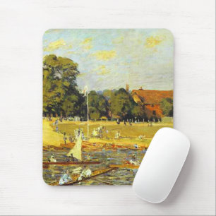 Regatta at Hampton Court Alfred Sisley Poster Mouse Pad