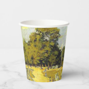 Regatta at Hampton Court Alfred Sisley Poster Paper Cups