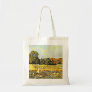 Regatta at Hampton Court Alfred Sisley Poster Tote Bag