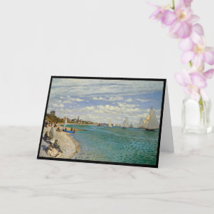 Regatta at Sainte-Adresse, Monet  Card