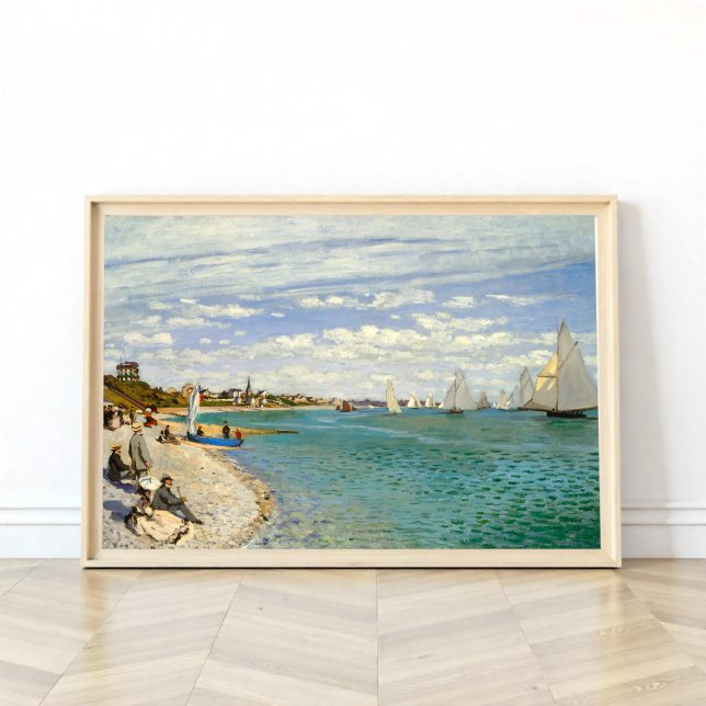 Regatta at Sainte-Adresse, Monet Poster (Creator Uploaded)
