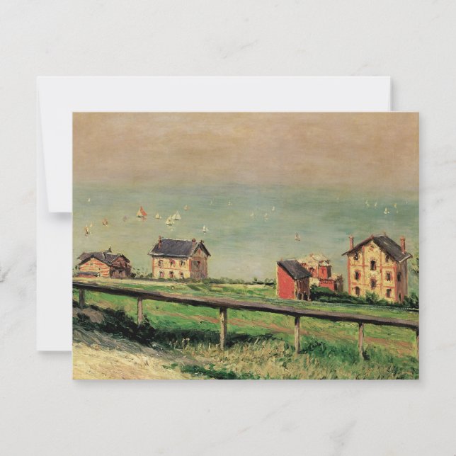 Regatta at Villerville by Gustave Caillebotte (Front)