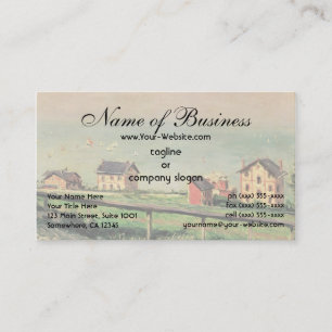 Regatta at Villerville by Gustave Caillebotte Business Card