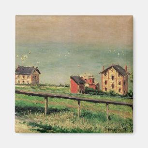 Regatta at Villerville by Gustave Caillebotte Magnet