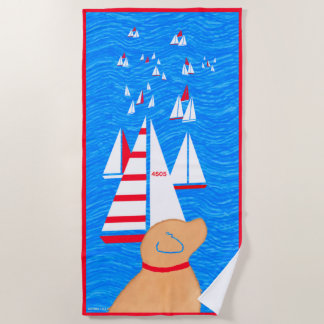 Regatta Day Yellow Dog Beach Towel
