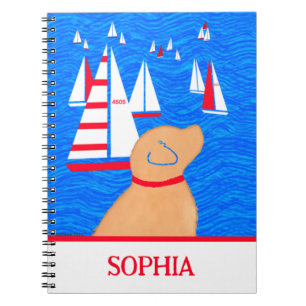 Regatta Day Yellow Dog Notebook