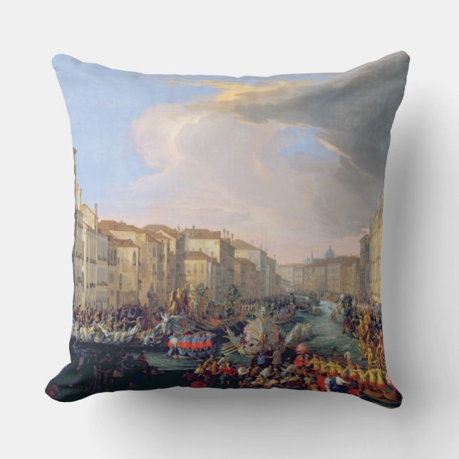 Regatta Held in Honour of Frederick VI of Denmark Cushion (Front)