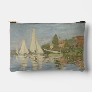 Regattas at Argenteuil, OIl Painting, Claude Monet Accessory Pouch