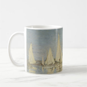 Regattas at Argenteuil, OIl Painting, Claude Monet Coffee Mug