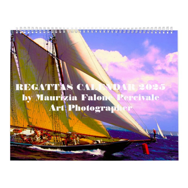 Regattas by Maurizia Falone Percivale Art Ph 2025 Calendar (Cover)