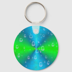 Regenbogen in Elefant Skin Lederoptik Key Ring