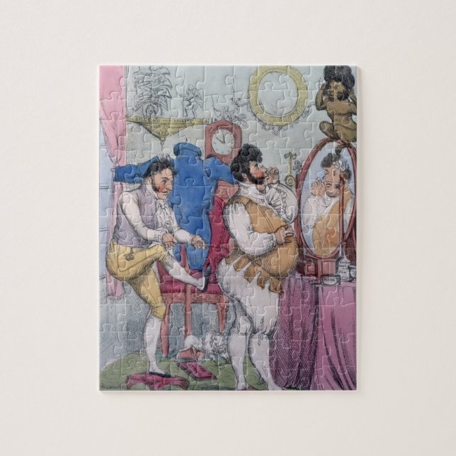 Regency a la Mode, 1812 (coloured etching) Jigsaw Puzzle (Vertical)