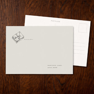 Regency Epistolary Dark Academia Correspondence  Postcard