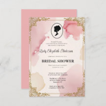 regency era Florals Bridgerton Bridal Shower Invit