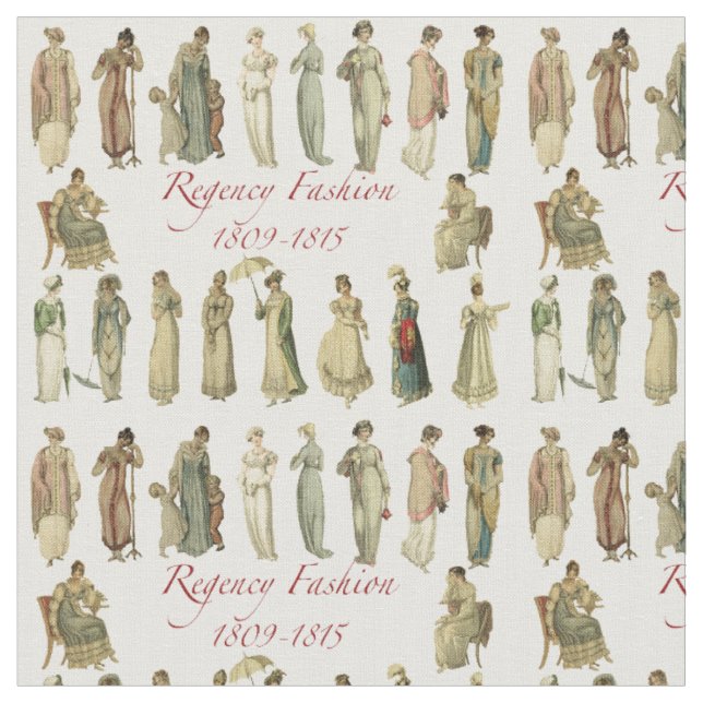 Regency Fashion 1809-1815 Fabric (Close Up)
