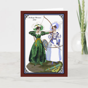 Regency Fashion 1830 greeting card