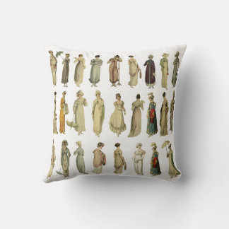 Regency Fashion Inspired Pillow 16"