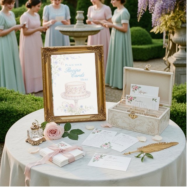 Regency Floral Place Your Recipe Cards Here (Regency Floral Place Your Recipe Cards Here)
