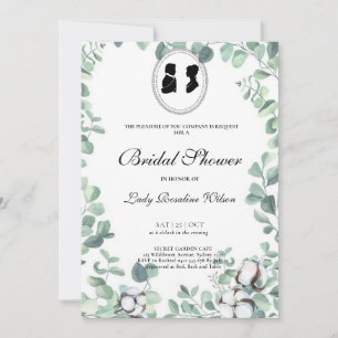 Regency Floral Tea Party bridal shower  Invitation