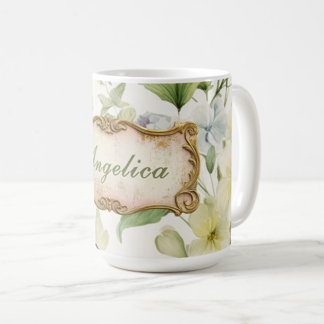 Regency Garden Personalised Coffee Mug (Front Right)