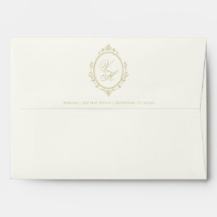 Regency Garden Vintage Classic Romantic Wedding Envelope
