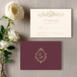 Regency Garden Vintage Classic Romantic Wedding RSVP Card<br><div class="desc">Complete your Regency Era wedding suite with this Pride and Prejudice inspired RSVP card, designed to pair beautifully with your Jane Austen garden party invitation. Featuring delicate vintage florals, refined script typography, and a timeless layout, this elegant reply card captures the romance of an English countryside manor celebration. Perfect for...</div>