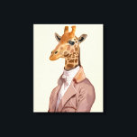 Regency Giraffe Canvas Print<br><div class="desc">Fashion & Figurative</div>