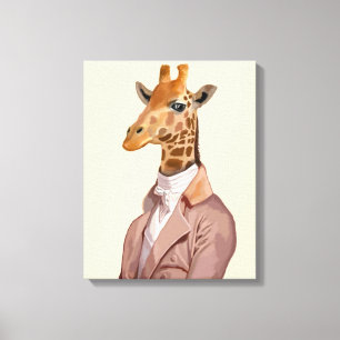 Regency Giraffe Canvas Print