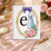 Regency Letter E Art Luxury Monogram Journal