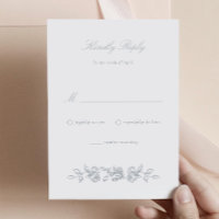 Regency Monogram Wedding Invitation Response Card