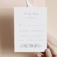 Regency Monogram Wedding Invitation Response Card