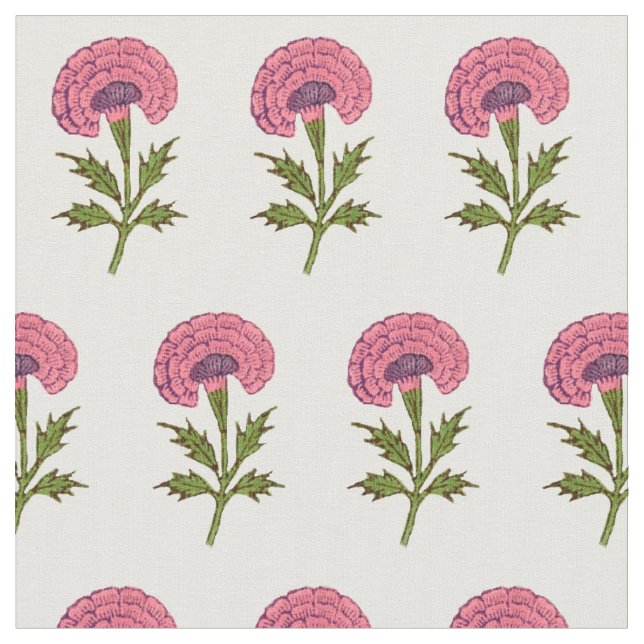 Regency Pink Flower Fabric (Close Up)