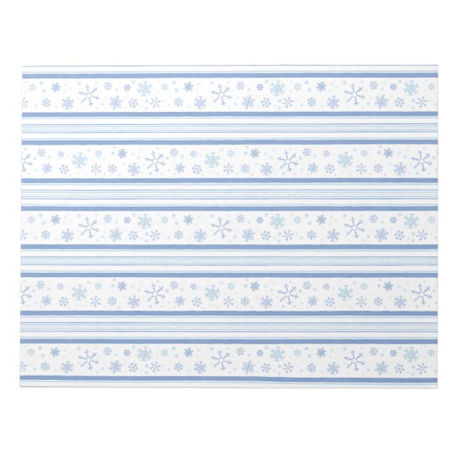 Regency Snowflakes Christmas DIY Envelope Liner Notepad (Front)