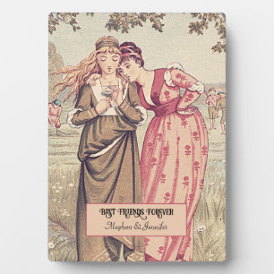 Regency Victorian Besties Personalised Friends Plaque