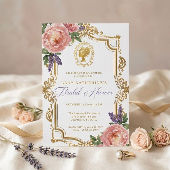 Regency Wisteria Bridal Shower Invitation (Creator Uploaded)