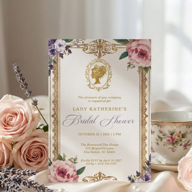 Regency Wisteria Bridal Shower Invitation (Creator Uploaded)