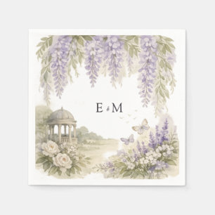 Regency Wisteria Wedding Napkin